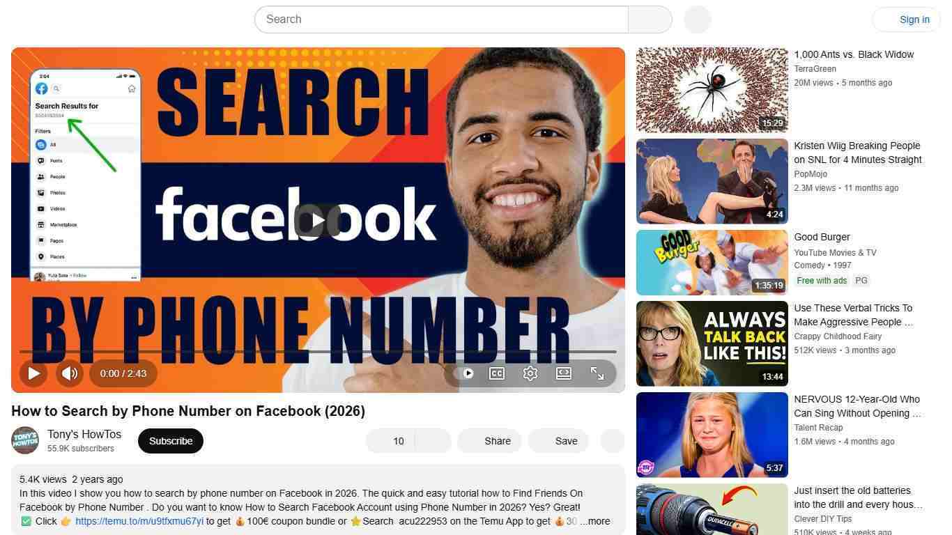 How to Search by Phone Number on Facebook (2026) - YouTube